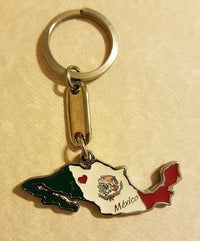 Thumbnail for Mexico Map Flag Keychain - Puerto Rican Pride