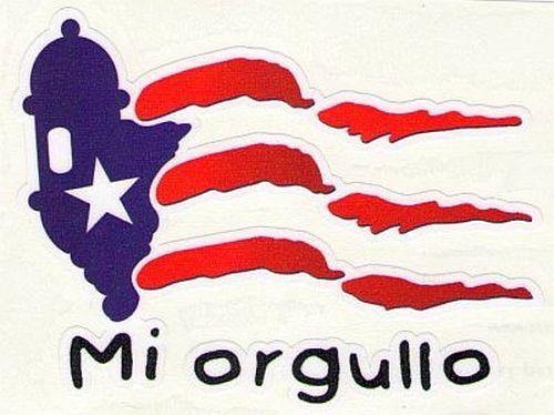 Mi Orgullo Garita Flag Decal - Puerto Rican Pride