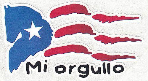Mi Orgullo Flag Decal - Puerto Rican Pride