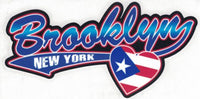 Thumbnail for Brooklyn NY Heart Flag Decal