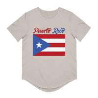 Thumbnail for Puerto Rico Flag - Men's Jersey Curved Hem Tee