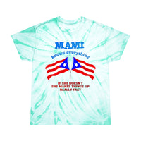 Thumbnail for Mami Knows Everthing - Tie-Dye Tee, Cyclone