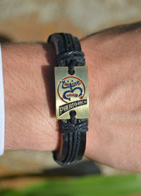 Thumbnail for Coqui Puerto Rico Leather Bracelet