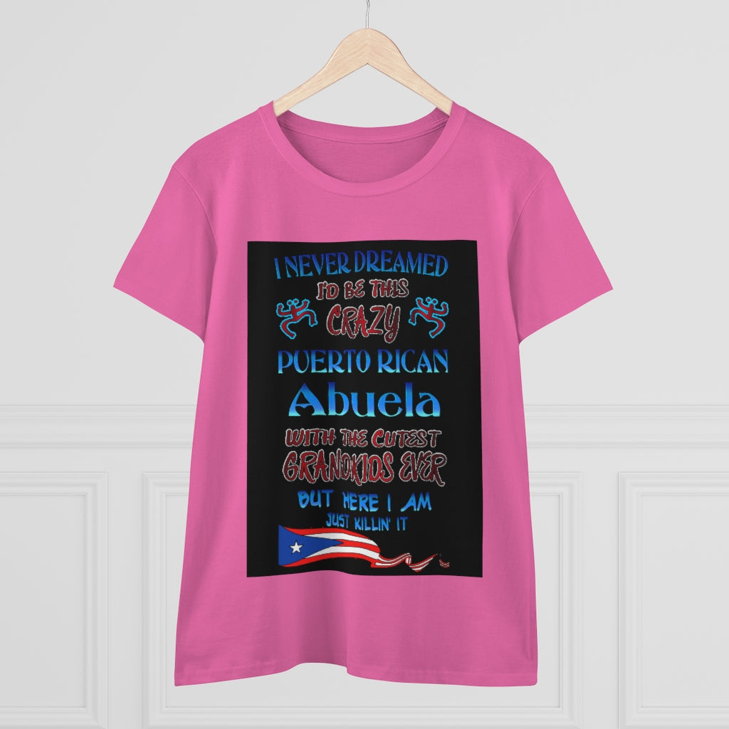 Crazy Puerto Rican Abuela - Ladies SoftStyle Tee (Small-3XL)