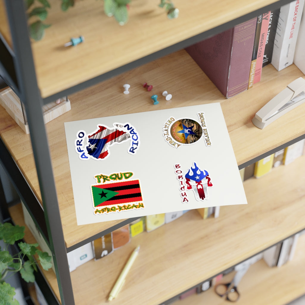 4 Puerto Rico Themed Sticker's Per Sheet (Set 4)