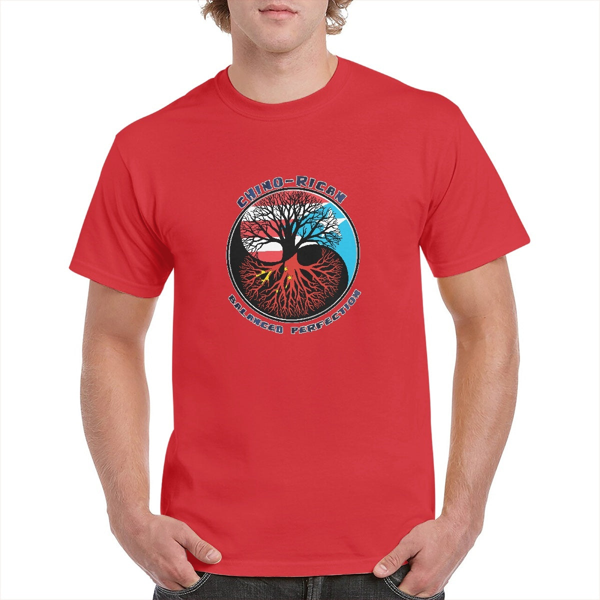 Chino-Rican Balanced Perfection T-Shirt (Small-5XL)