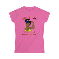 Thumbnail for Afro-Rican Pround and Unbreakable - Women's Softstyle Tee