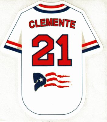 Clemente 21 Flag Decal