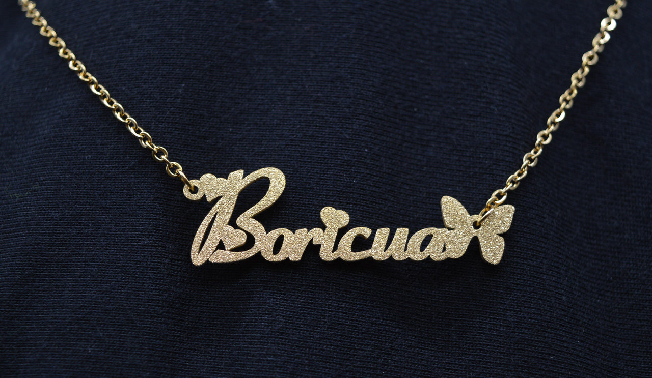 Angel Dust Boricua Necklace (Gold or Silver) - Puerto Rican Pride
