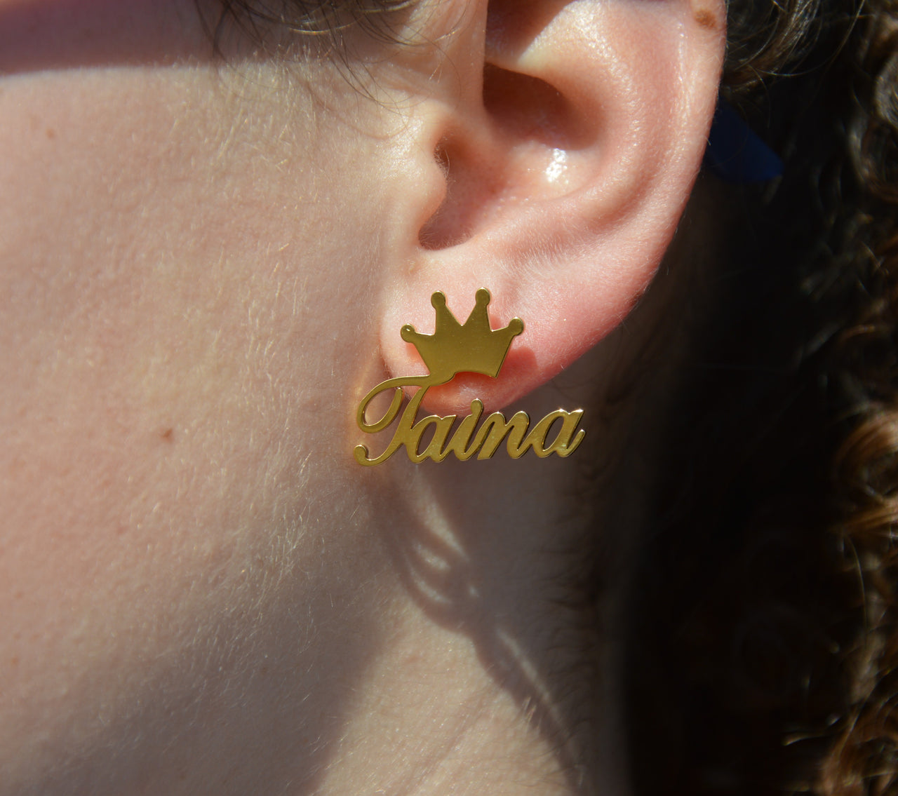 Crown Taina Earrings (Gold or Silver)