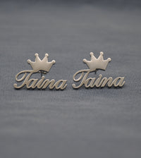 Thumbnail for Crown Taina Earrings (Gold or Silver)