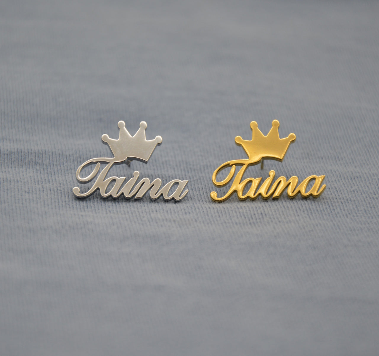 Crown Taina Earrings (Gold or Silver)
