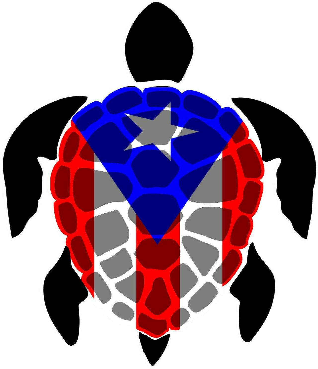 Turtle Bandera Decal
