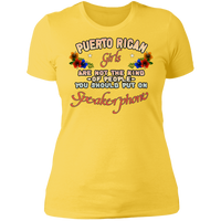 Thumbnail for PR Girls Speakerphone Ladies' Boyfriend T-Shirt - Puerto Rican Pride