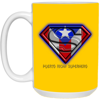 Thumbnail for Puerto Rican Superhero 15 oz. White Mug - Puerto Rican Pride