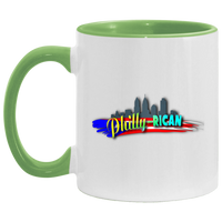 Thumbnail for Philly-Rican 11OZ Accent Mug - Puerto Rican Pride