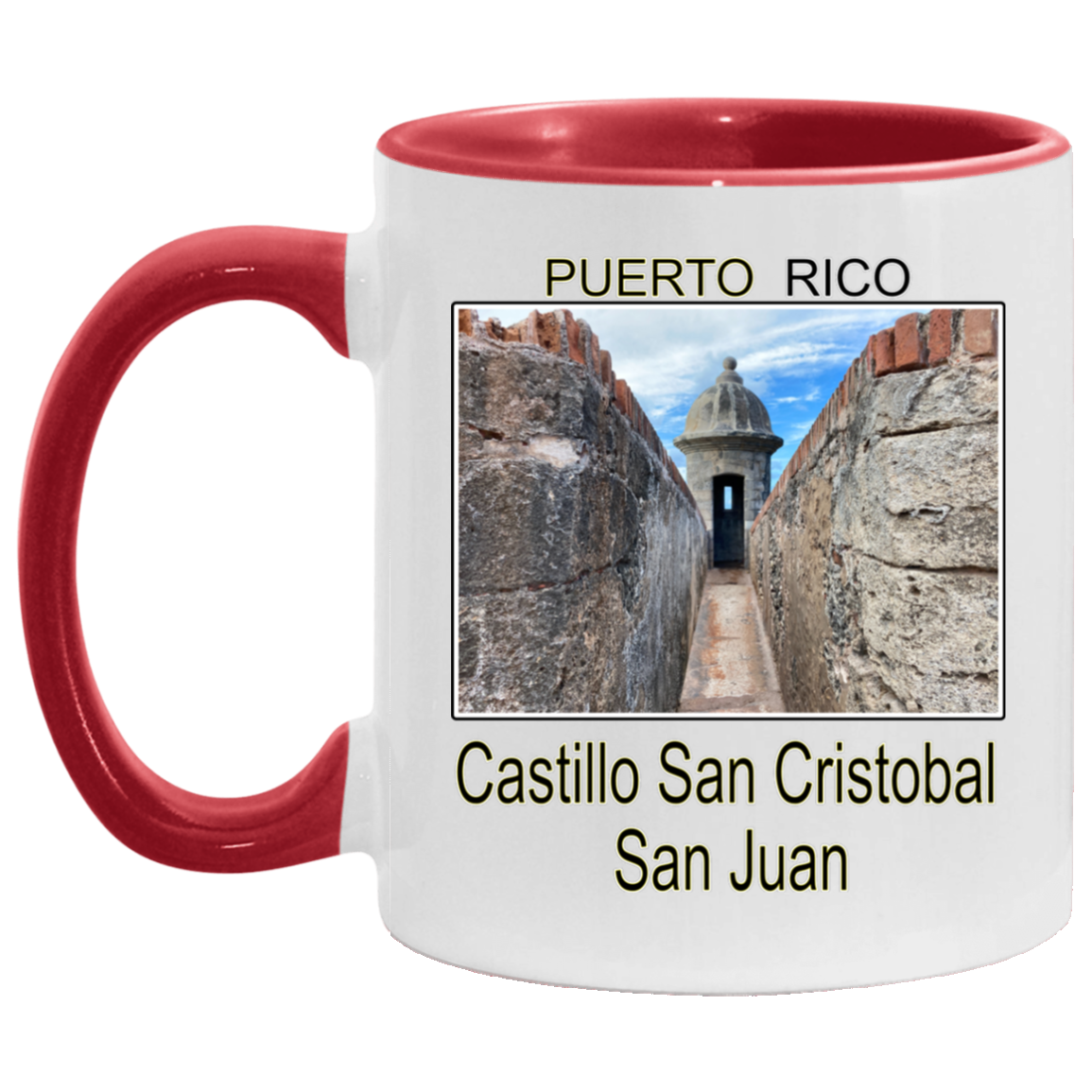 Castillo San Cristobal 11OZ Accent Mug - Puerto Rican Pride