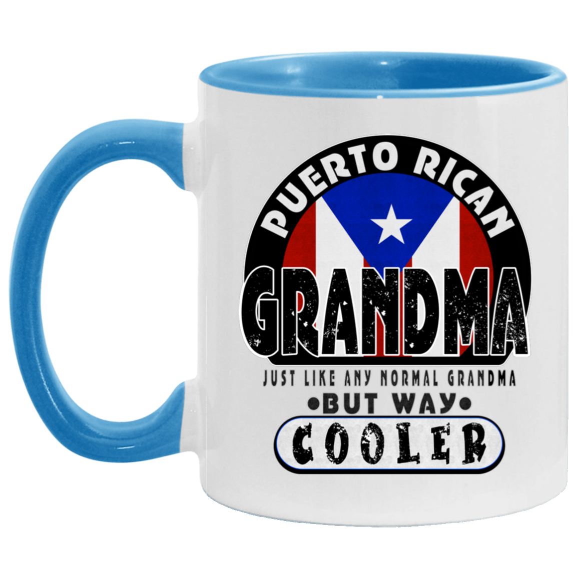 Cool Grandma 11 OZ Accent Mug - Puerto Rican Pride