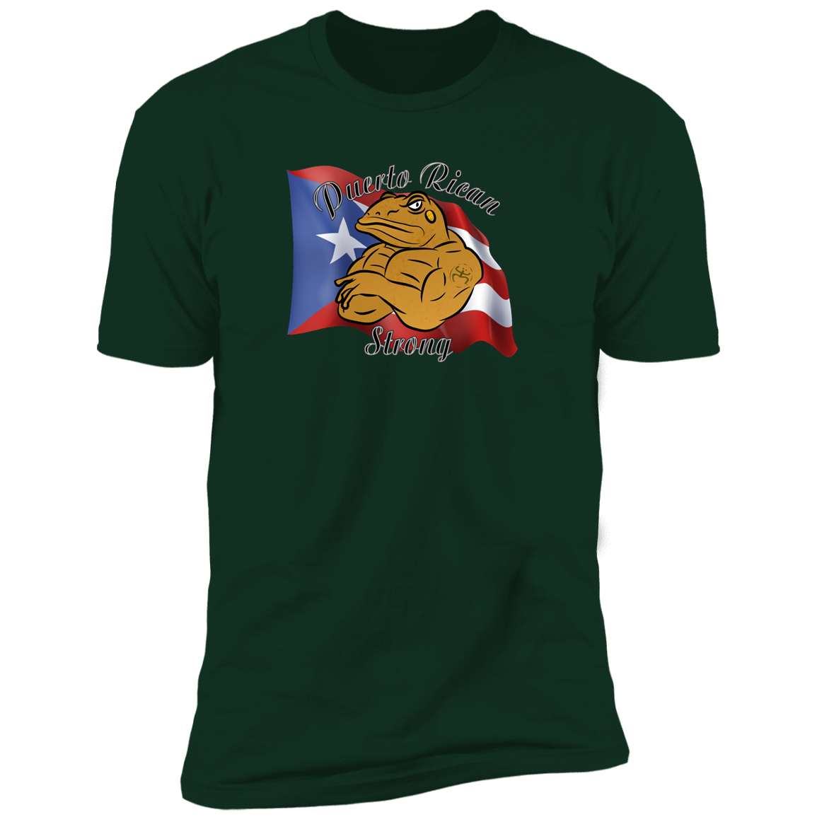 Coqui PR Strong Premium Short Sleeve T-Shirt - Puerto Rican Pride