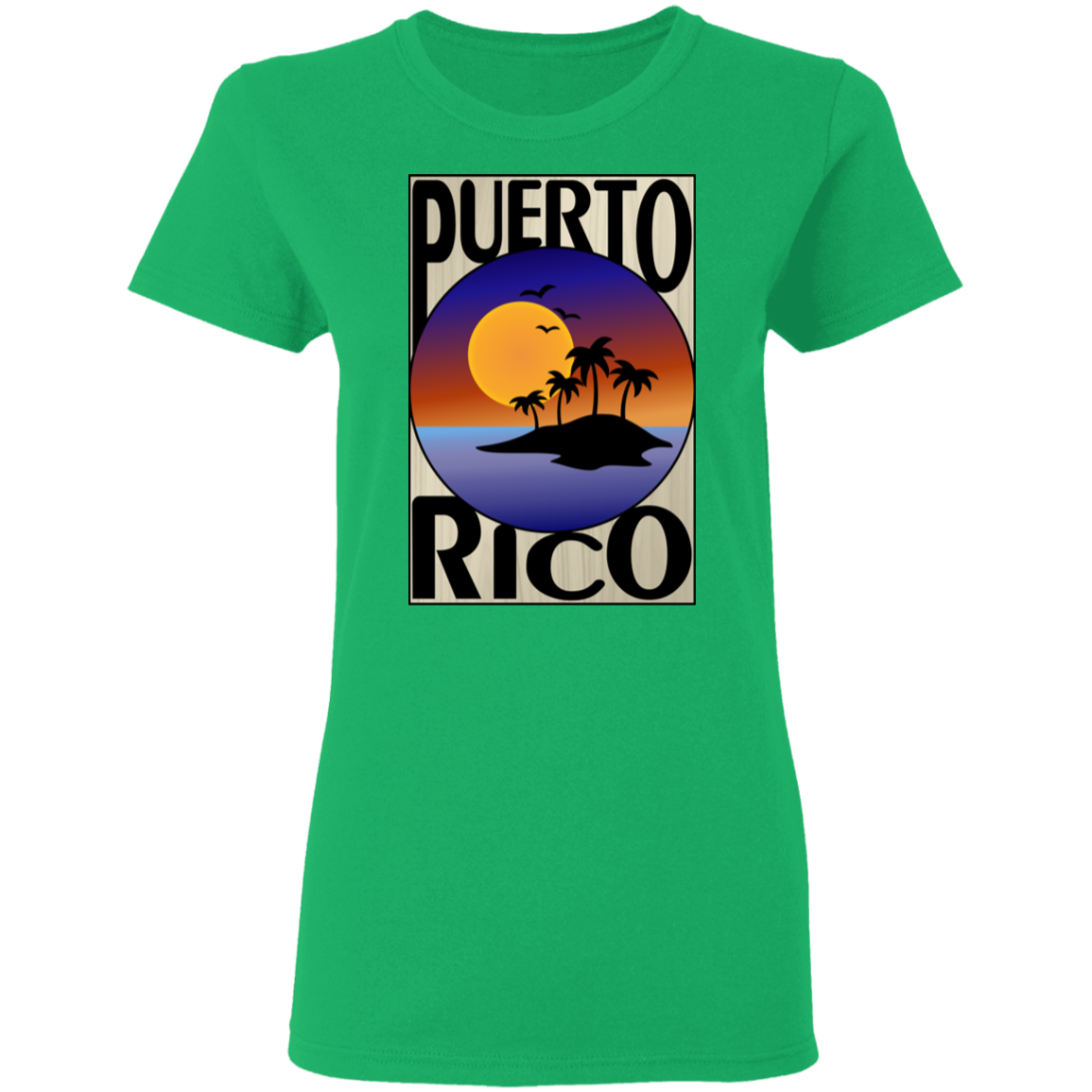 PR Island 5.3 oz. T-Shirt - Puerto Rican Pride