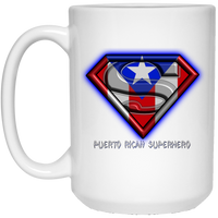 Thumbnail for Puerto Rican Superhero 15 oz. White Mug - Puerto Rican Pride