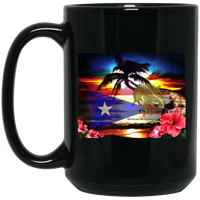 Thumbnail for Boricuas De Corazon 15 oz. Black Mug - Puerto Rican Pride