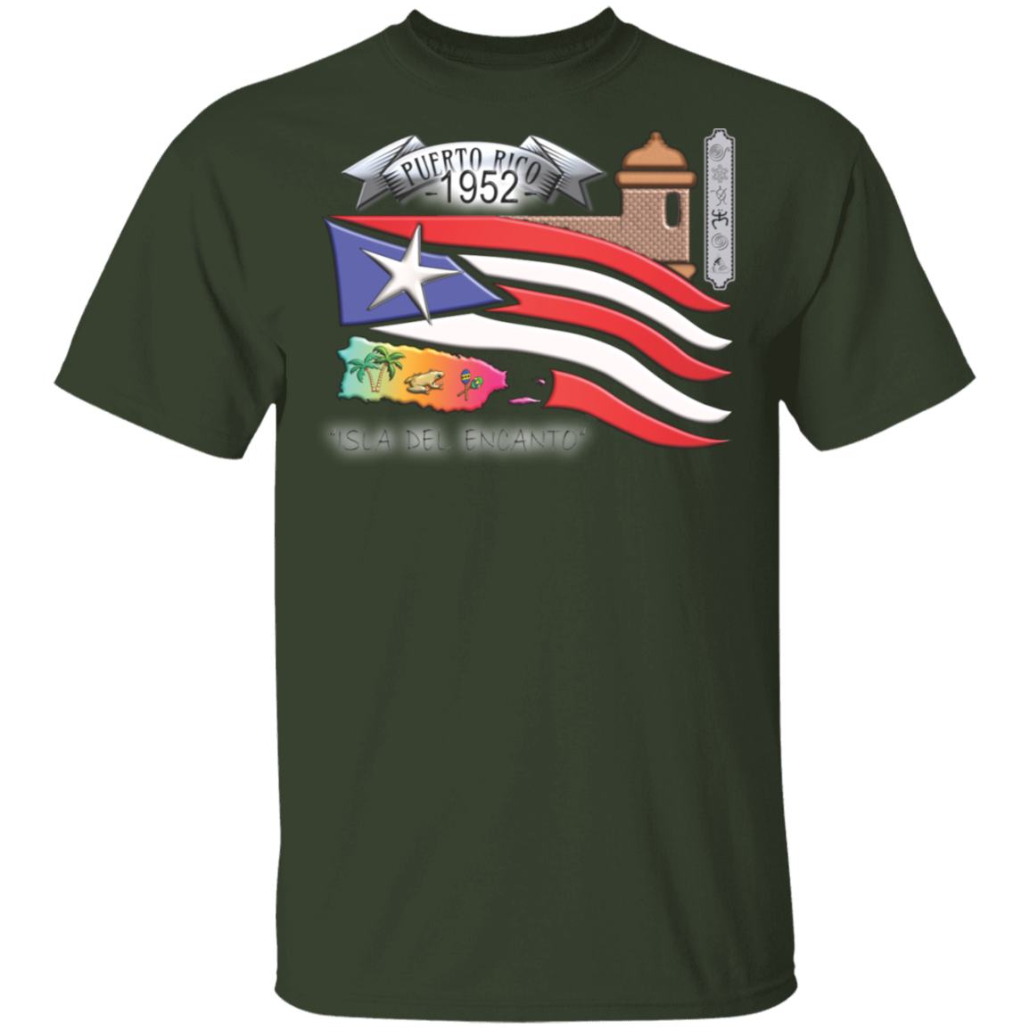 1952 Constitution Day 5.3 oz. T-Shirt - Puerto Rican Pride