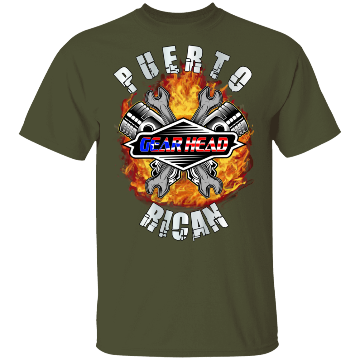 Puerto Rican GearHead 5.3 oz. T-Shirt