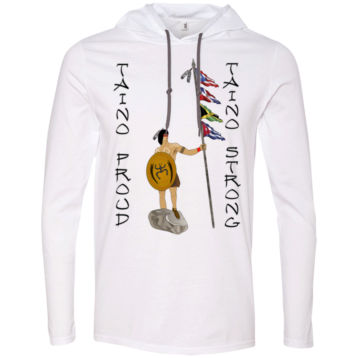 Taino Proud and Strong T-Shirt Hoodie - Puerto Rican Pride