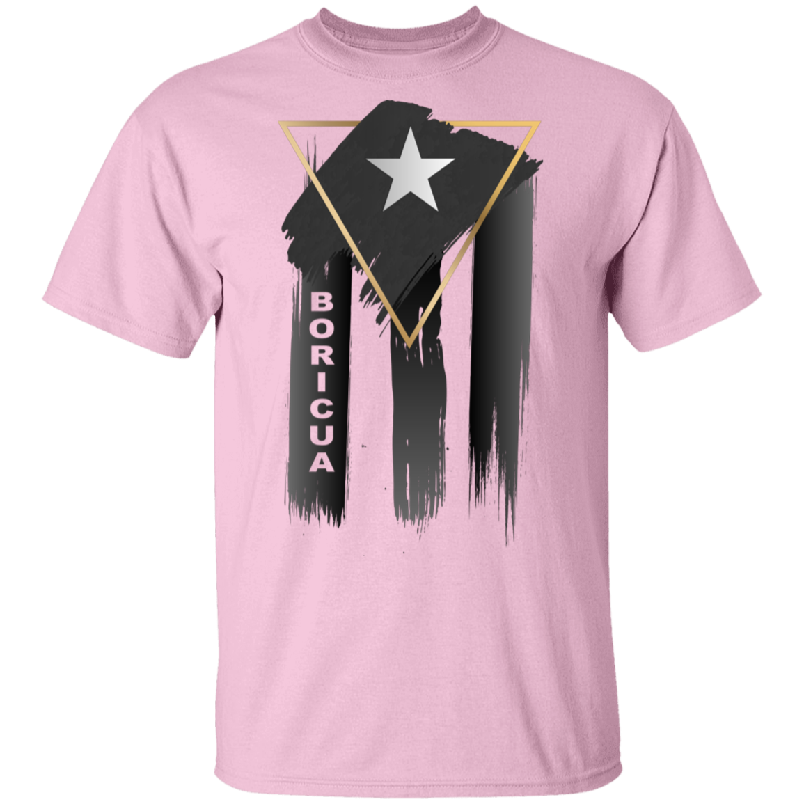 Abstract Boricua Black Flag T-Shirt