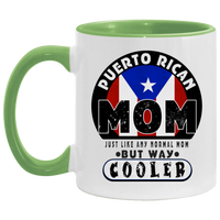 Thumbnail for Cool Mom 11 OZ Accent Mug - Puerto Rican Pride