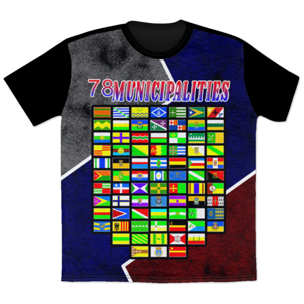 78 Municipalities T-Shirt - Puerto Rican Pride