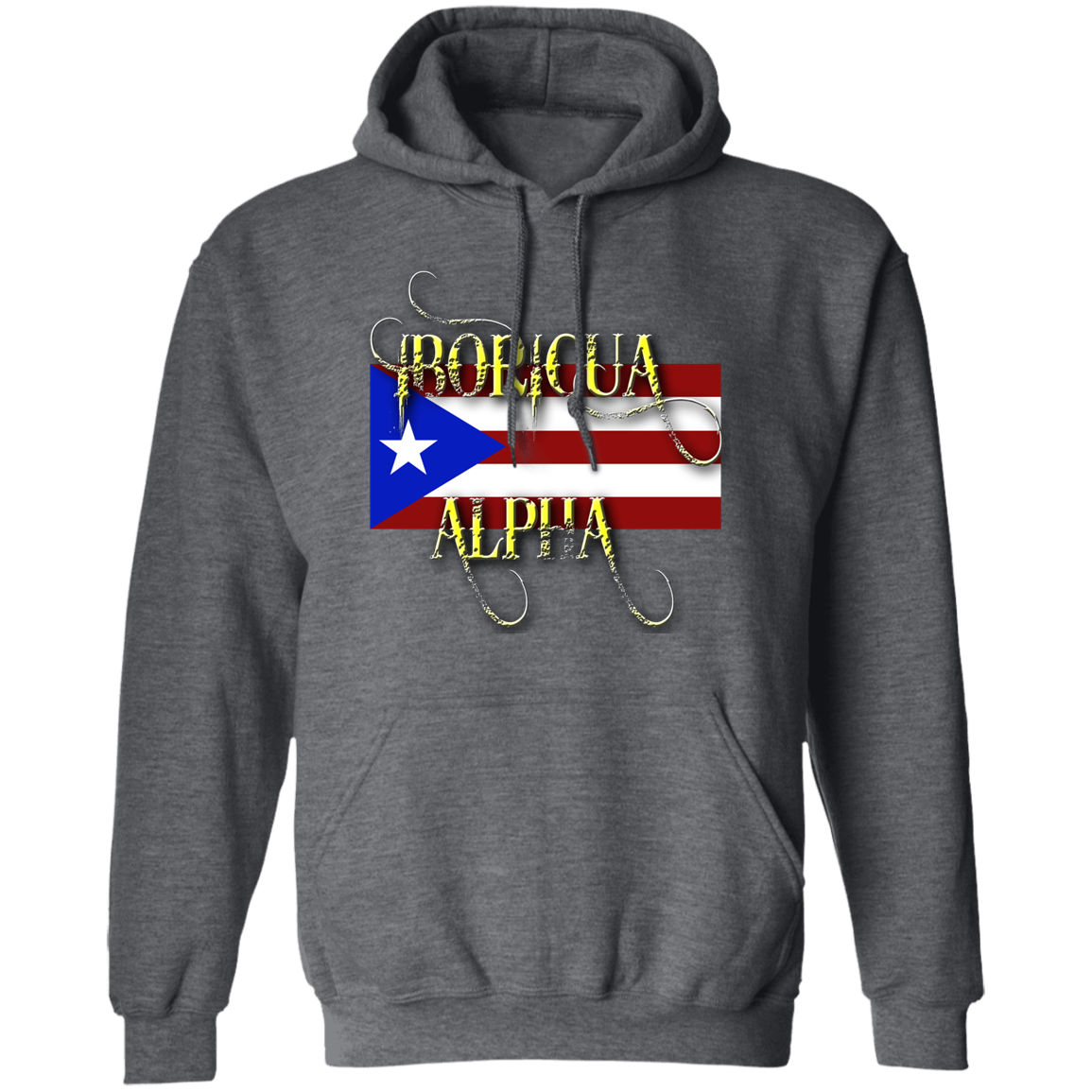 BORICUA ALPHA Hoodie 8 oz. - Puerto Rican Pride