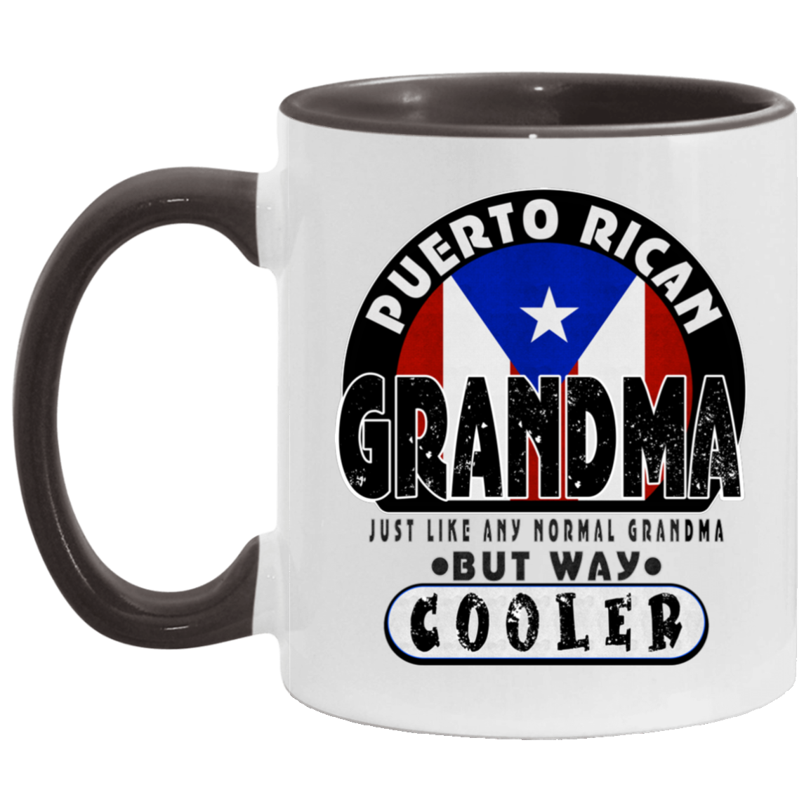 Cool Grandma 11 OZ Accent Mug - Puerto Rican Pride