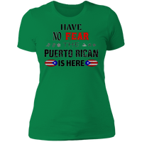 Thumbnail for No Fear Ladies' Boyfriend T-Shirt - Puerto Rican Pride