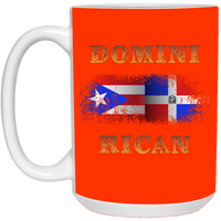 Thumbnail for Domini Rican Fade 15 oz. White Mug - Puerto Rican Pride