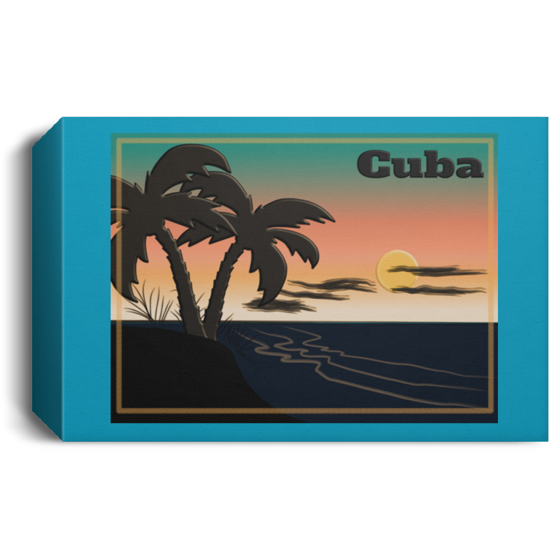 Cuba Deluxe Landscape Canvas 1.5in Frame