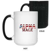 Thumbnail for Alpha Male 15 oz. Color Changing Mug - Puerto Rican Pride