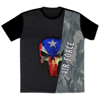 Thumbnail for Air Force Camo Skull -  All Over Print T-Shirt