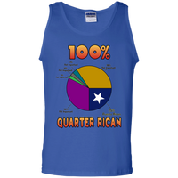 Thumbnail for Quarter Rican Cotton Tank Top - Puerto Rican Pride