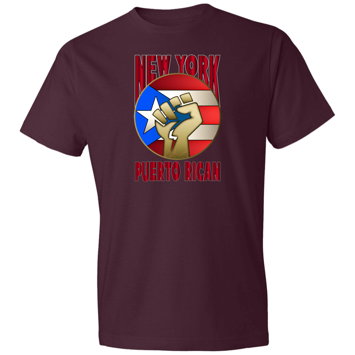 New York PR Lightweight T-Shirt 4.5 oz - Puerto Rican Pride