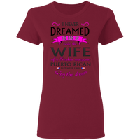 Thumbnail for Wife of Awesome PR 5.3 oz. T-Shirt - Puerto Rican Pride