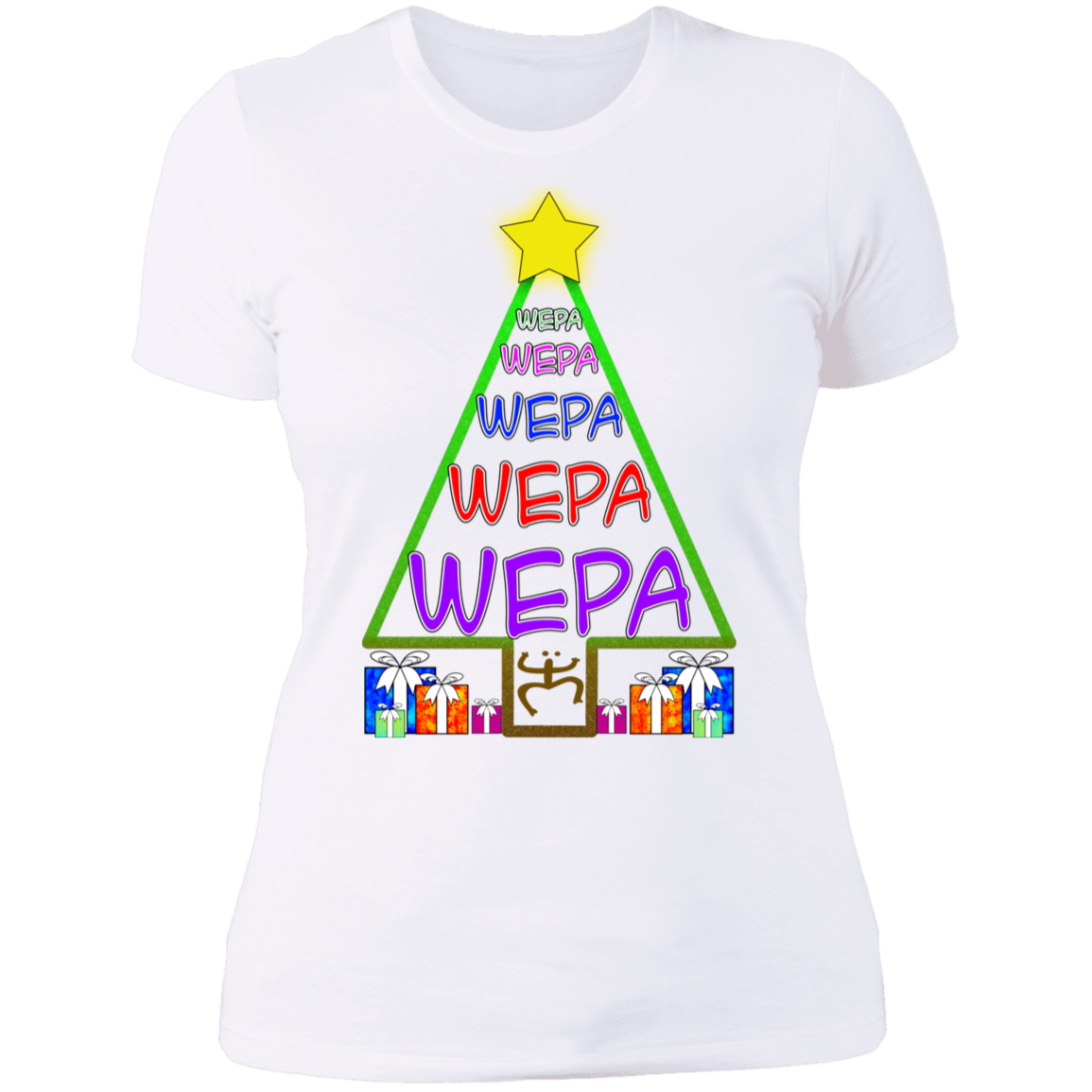 WEPA Tree Ladies' Boyfriend T-Shirt - Puerto Rican Pride