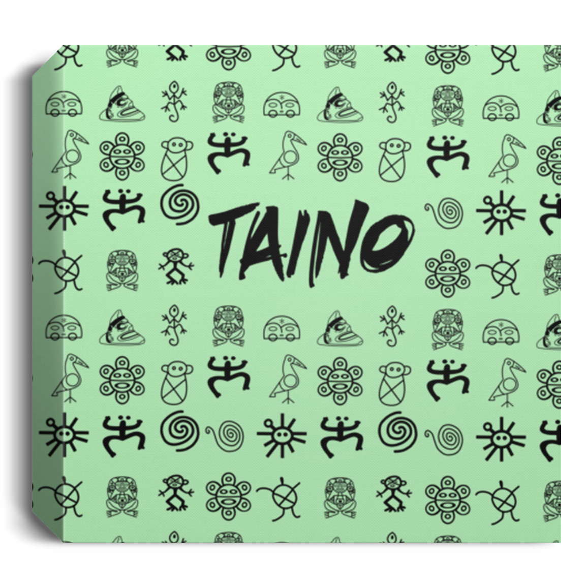 Taino Symbol Deluxe Square Canvas 1.5in Frame
