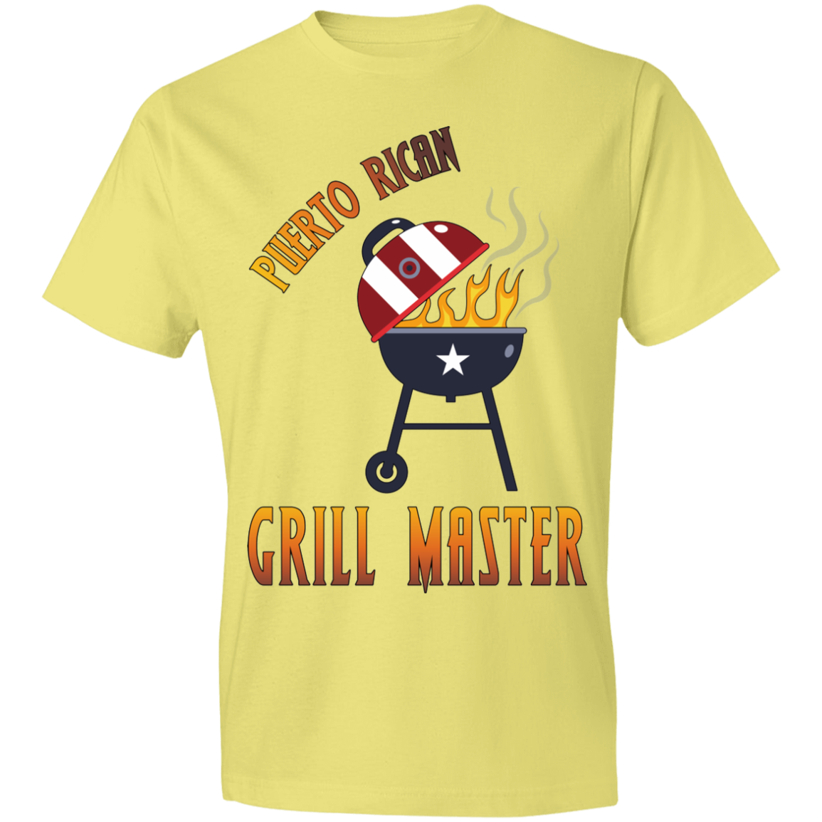 Puerto Rican Grill Master 2 Lightweight T-Shirt 4.5 oz - Puerto Rican Pride