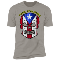 Thumbnail for PR Strong Skull Premium Short Sleeve T-Shirt - Puerto Rican Pride
