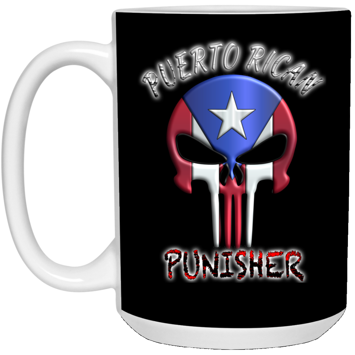 Punisher 15 oz. White Mug