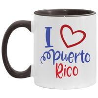 Thumbnail for I Love PR 11OZ Accent Mug - Puerto Rican Pride