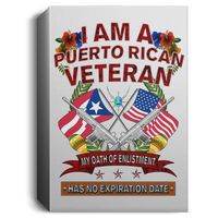 Thumbnail for Puerto Rican Veteran Deluxe Portrait Canvas 1.5in Frame - Puerto Rican Pride