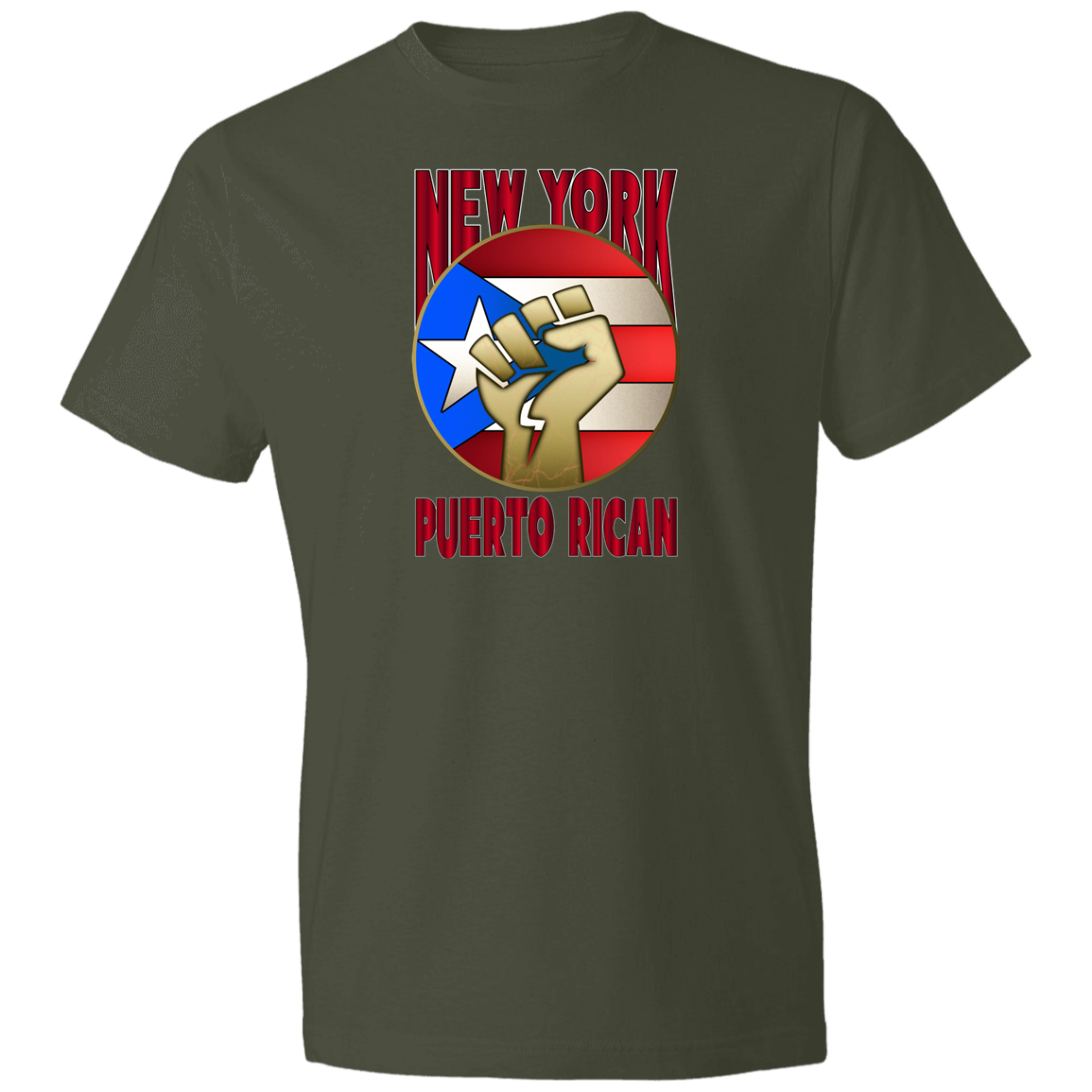 New York PR Lightweight T-Shirt 4.5 oz - Puerto Rican Pride